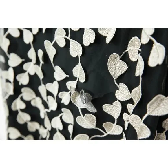 Shoshanna Black and White Chiffon Liberty Dress Size 2 - Picture 10 of 10